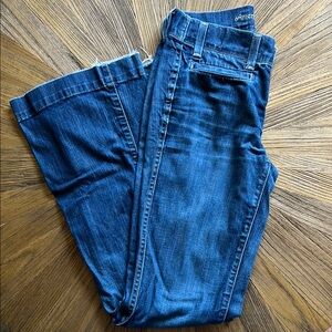 Ann Taylor Dark Blue Flare Jeans